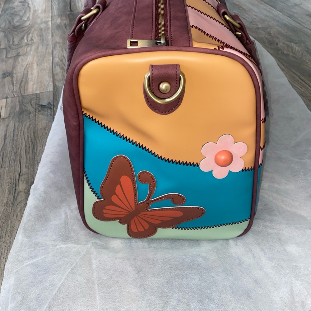 Dolls Kill Sunshine Boho Butterfly 70s Hippie Festival Weekender Crossbody New - Picture 7 of 11